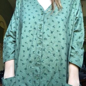 The Nines by Hatch green with flowers jumpsuit